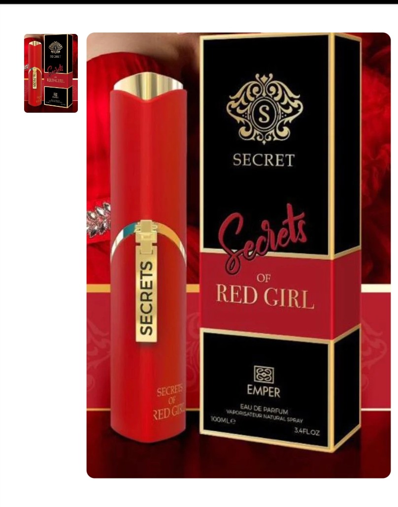 SECRETS OF RED GIRL BY EMPER EAU DE PARFUM FOR WOMEN 100% AUTHENTIC - 100 ML