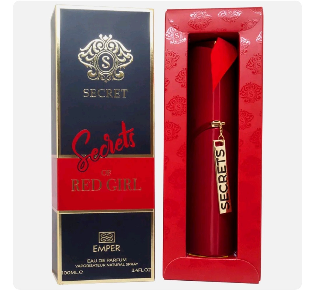 SECRETS OF RED GIRL BY EMPER EAU DE PARFUM FOR WOMEN 100% AUTHENTIC - 100 ML