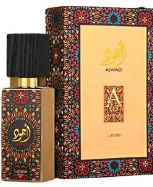 Lattafa Ajwad Eau De Parfum Spray para Unisex, 2.0 onzas